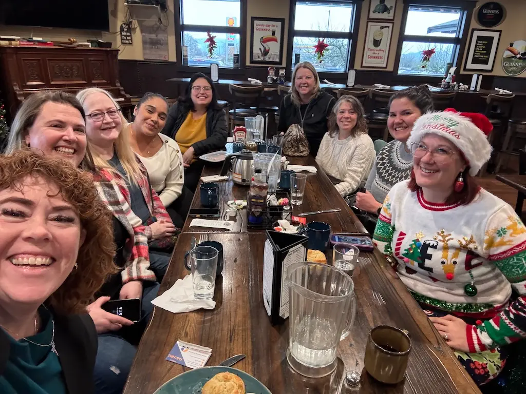 attendees at a WINGS meeting at Shawn O'Donnells